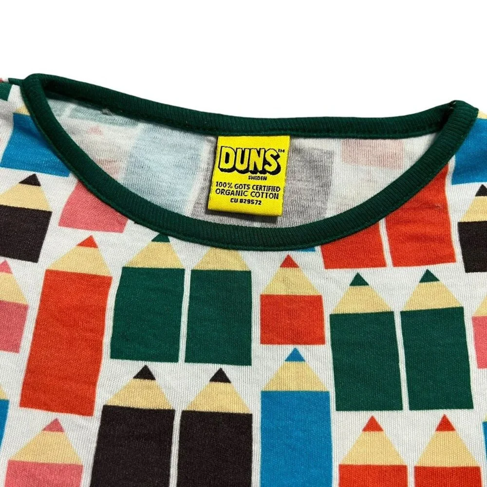 DUNS Sweden Sz 122 (7Y) Organic Pencils Dress